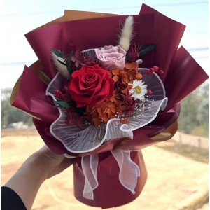 教师节永生花玫瑰花束送老师教师节礼物装饰摆件